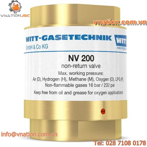 brass non-return valve