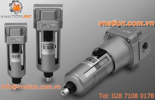air separator and drain / water / for vacuum pumps