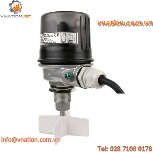 rotary paddle level switch / for bulk materials / threaded / compact