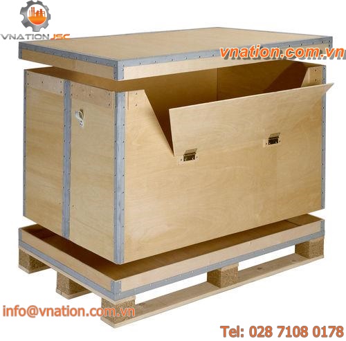 steel pallet box / plywood / for export / shuttle