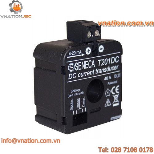 DC current transducer / DIN rail / voltage / power