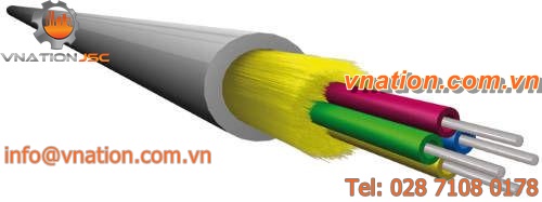 fiber optic cable / multi-conductor / halogen-free / insulated