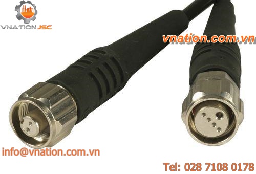 fiber optic connector / circular / locking