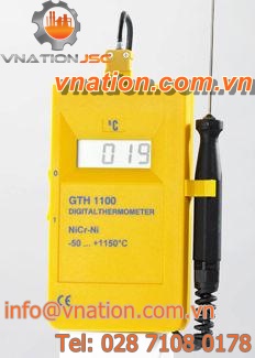 digital thermometer / probe / portable / for gas