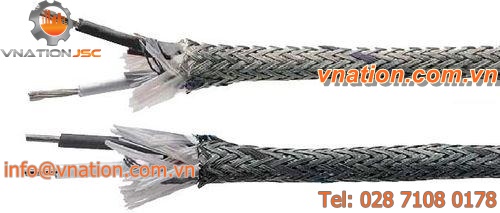 thermocouple cable / multi-fiber / insulated / silicone-insulated