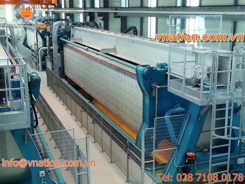 overhead beam filter press / automatic / high-volume / for slurry