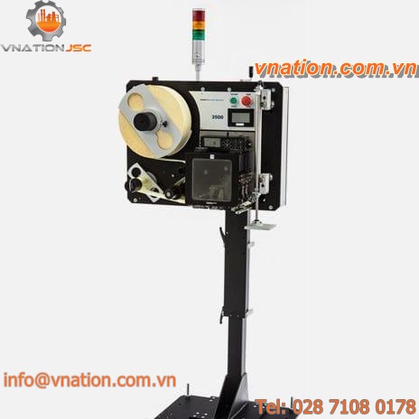 monochrome label printer-applicator / for tires / carton / for labels