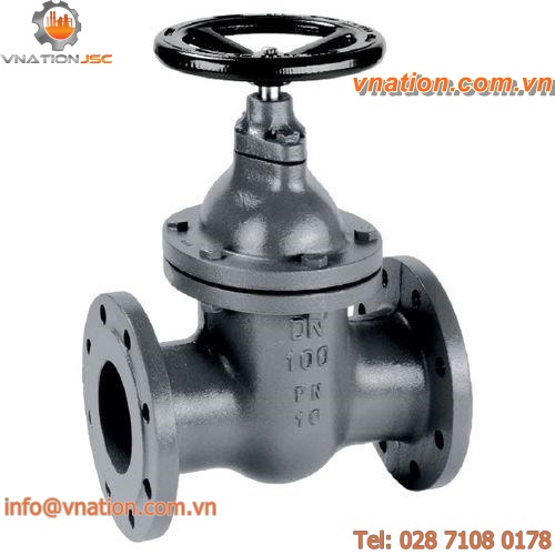 gate valve / manual / for water / for steam
