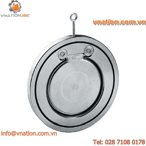 swing check valve / wafer / for water / steel