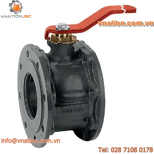 ball valve / lever / for water / flange