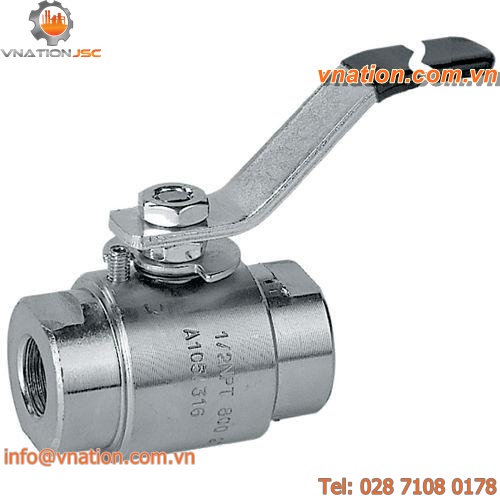 ball valve / manual / for water / threaded