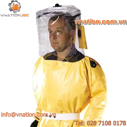 chemical protection coveralls / PVC / with breathing apparatus