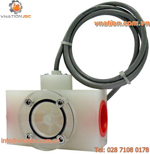 impeller flow meter / for liquids / insertion / PP