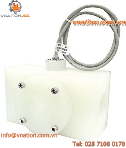 impeller flow meter / for liquids / insertion / PTFE