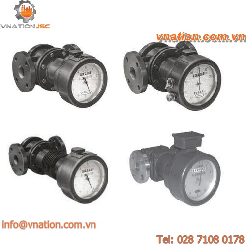 positive displacement flow meter / for fuel / in-line / stainless steel