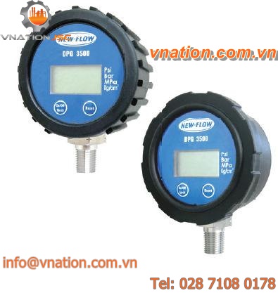 pressure gauge / Bourdon tube / digital / for air / for liquids