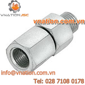 threaded fitting / male-female / straight / flexible