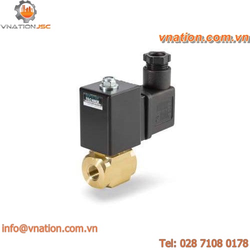 control valve / brass / for lubrication unit / 2/2-way