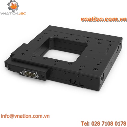 rotary nanopositioning stage / 1-axis / open-center / ball screw