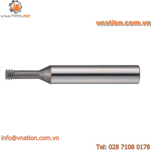 thread milling cutter / for hardened steel / end mill / coated