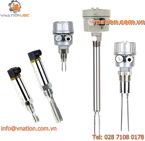 tuning fork level switch / for liquids / for solids / compact