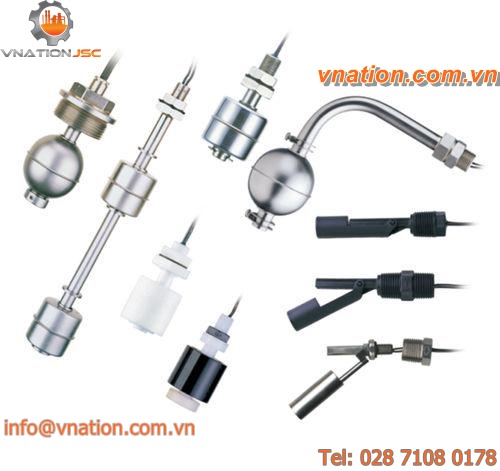 magnetic float level switch / for liquids / threaded / miniature