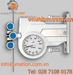 stationary tension meter for textiles, fibers and wires