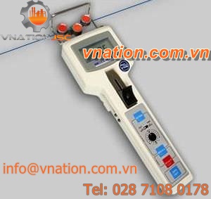 tension meter for textiles, fibers and wires with analog and digital output