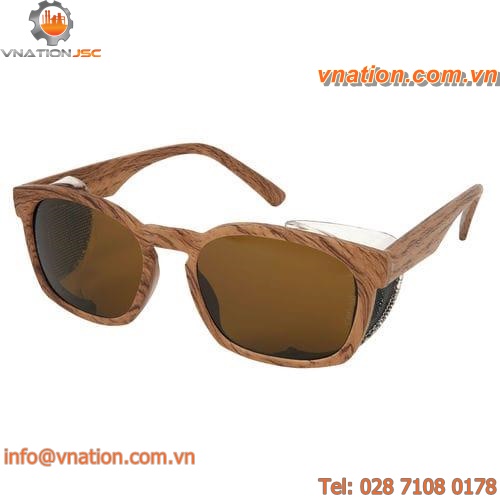 safety glasses with side shields / anti-scratch coating / nylon