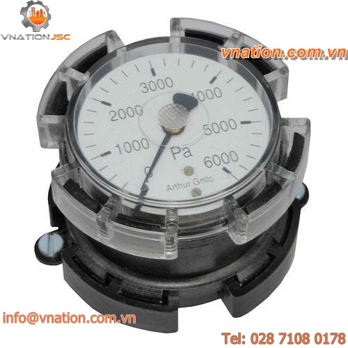 diaphragm pressure gauge / differential / analog / dial