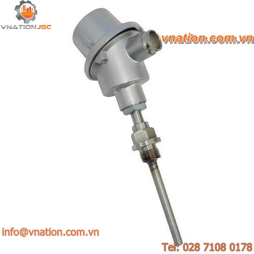 resistance temperature probe / Pt100 / HART interface / threaded