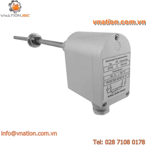 Pt100 temperature probe / Pt1000 / IP65 / threaded