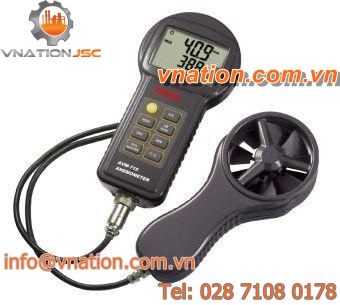 vane thermo-anemometer / portable