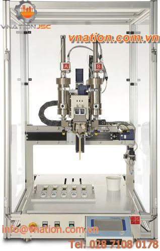 resin mixer-dispenser / piston / 3-axis
