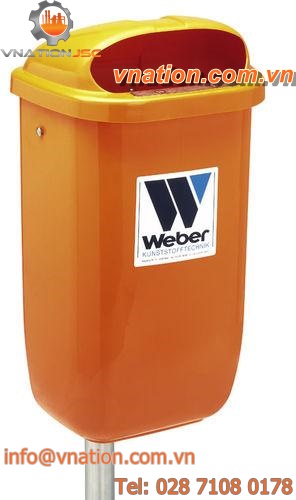 plastic waste bin / industrial waste / stackable