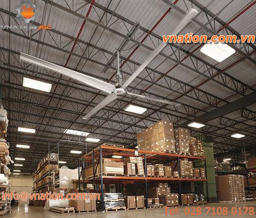 ceiling-mounted fan / propeller / cooling / ventilation