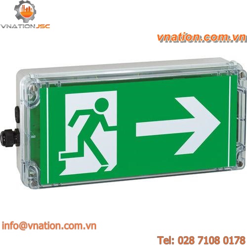 surface-mounted safety lighting / LED / high-efficiency / emergency exit