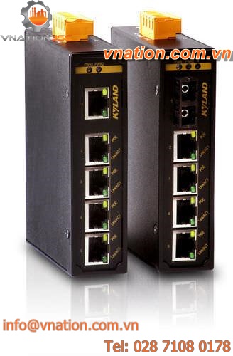 PoE network switch / industrial / unmanaged / 5 ports