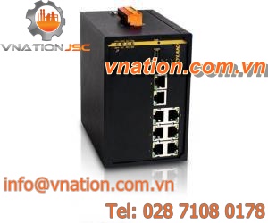 PoE network switch / industrial / managed / 8 ports