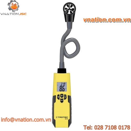 vane anemometer / portable / wireless