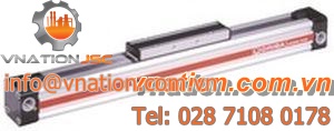 linear actuator / pneumatic / rodless / double-acting