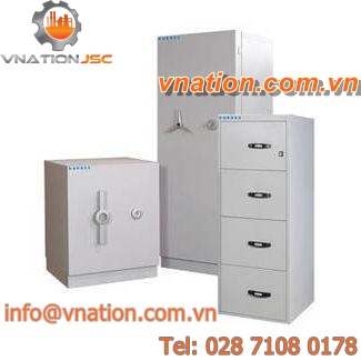 document cabinet / security / free-standing / with drawer