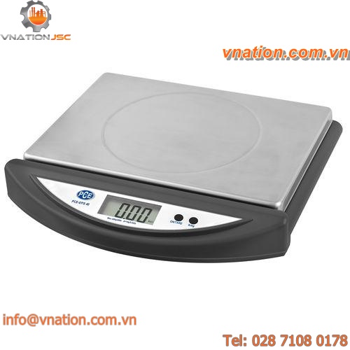 laboratory scales / with LCD display / portable / stainless steel