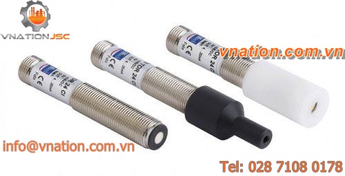 ultrasonic distance sensor / cylindrical / waterproof