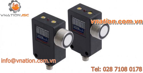 ultrasonic proximity sensor / small-size / rectangular / IP67