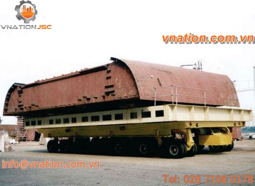 flatbed trailer / for shipbuilding / handling / heavy-duty