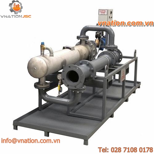 shell and tube heat exchanger / stainless steel / steel / industrial