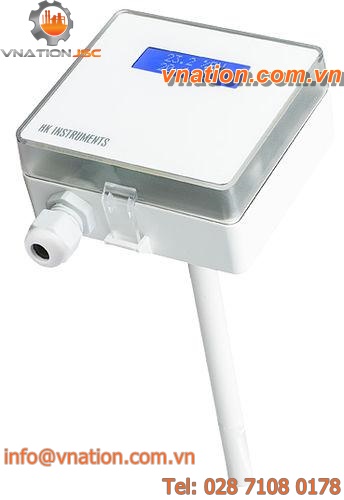 relative humidity transmitter / duct-mount / for HVAC / air