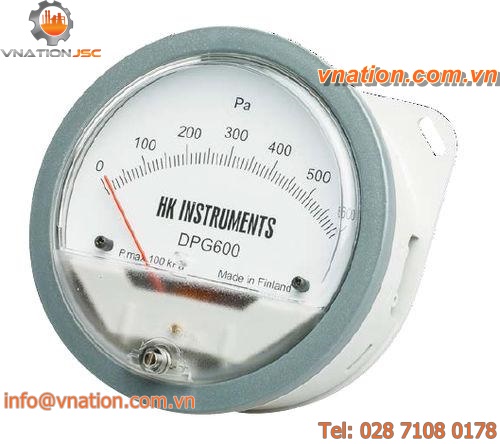 diaphragm pressure gauge / dial / for air / for HVAC