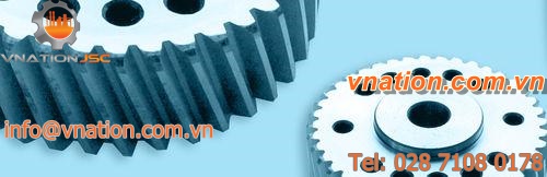 helical-toothed gear wheel / ground / steel / hub